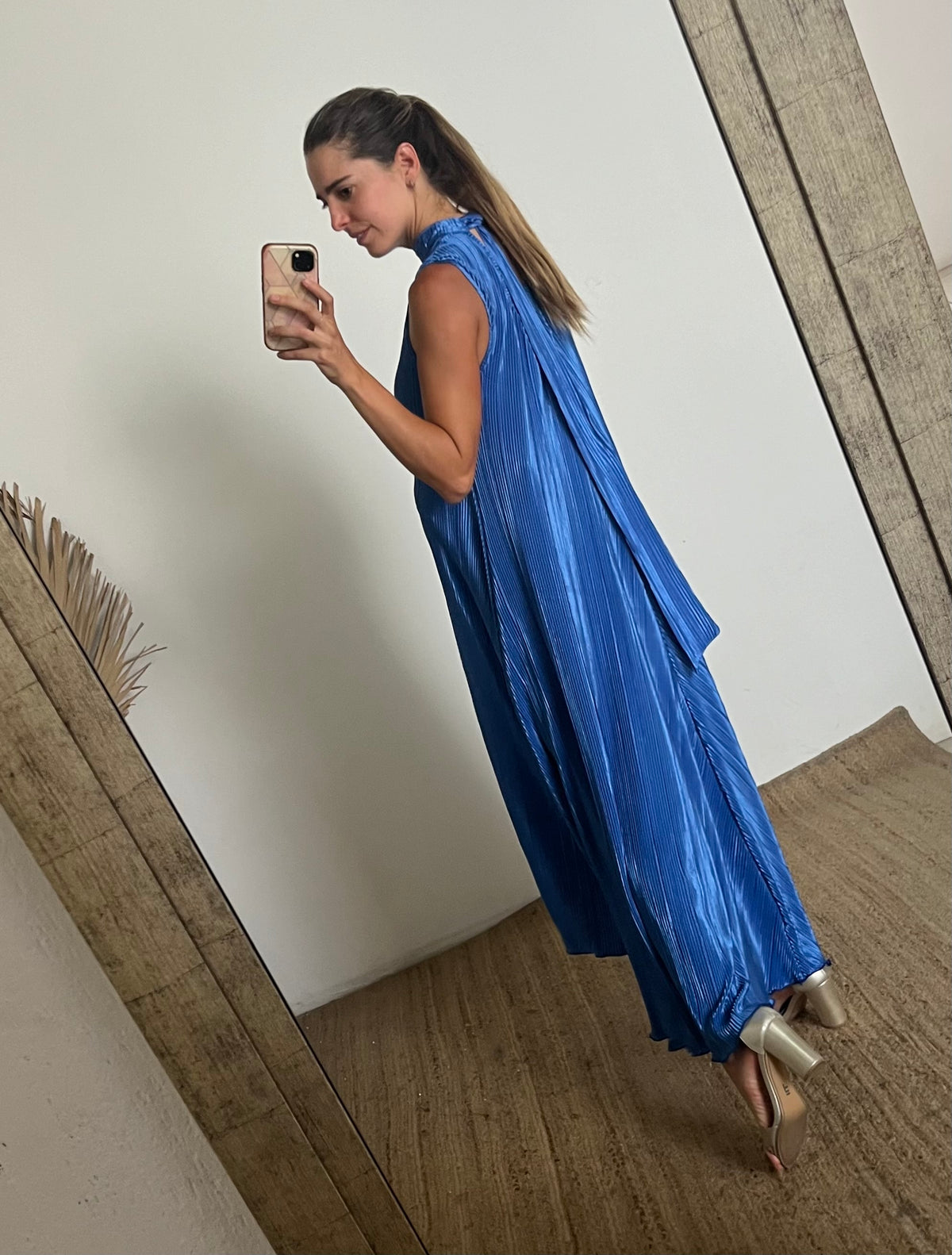 Vestido de maternidad Sonia rayas azules (M)