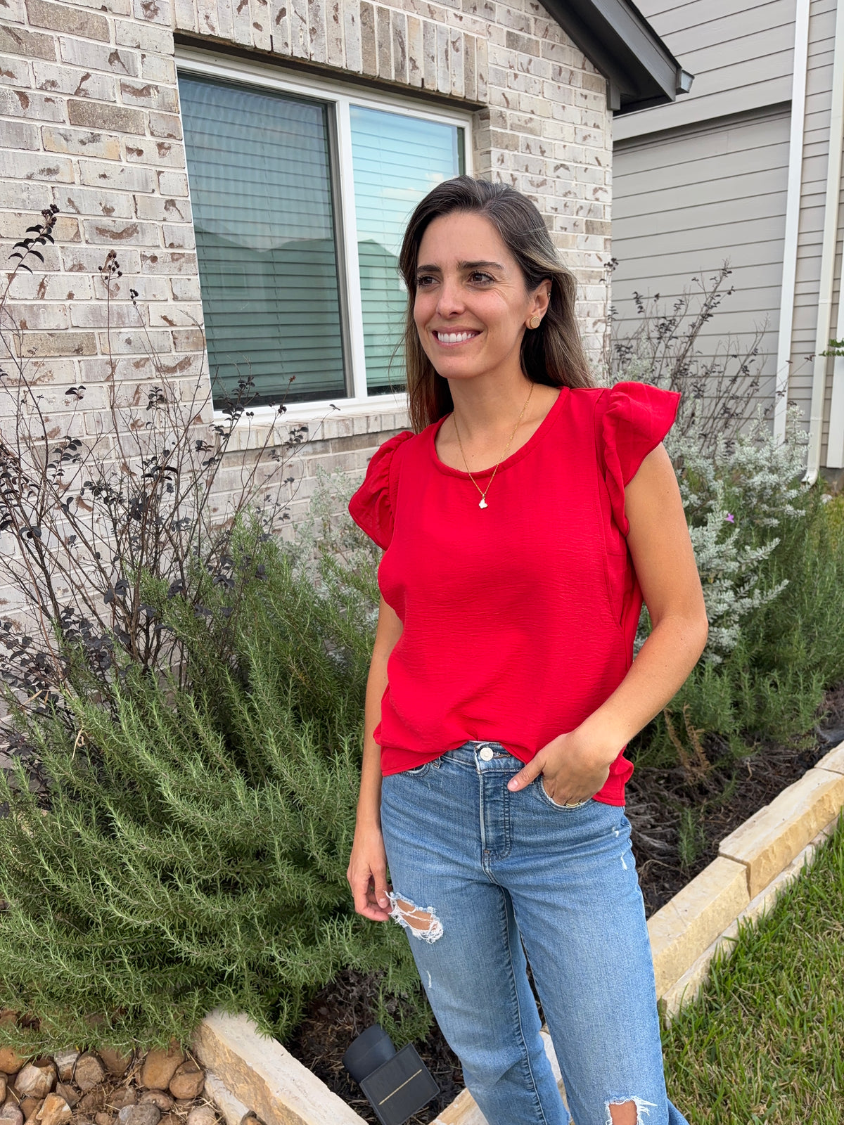 Nursing blouse, Andy red