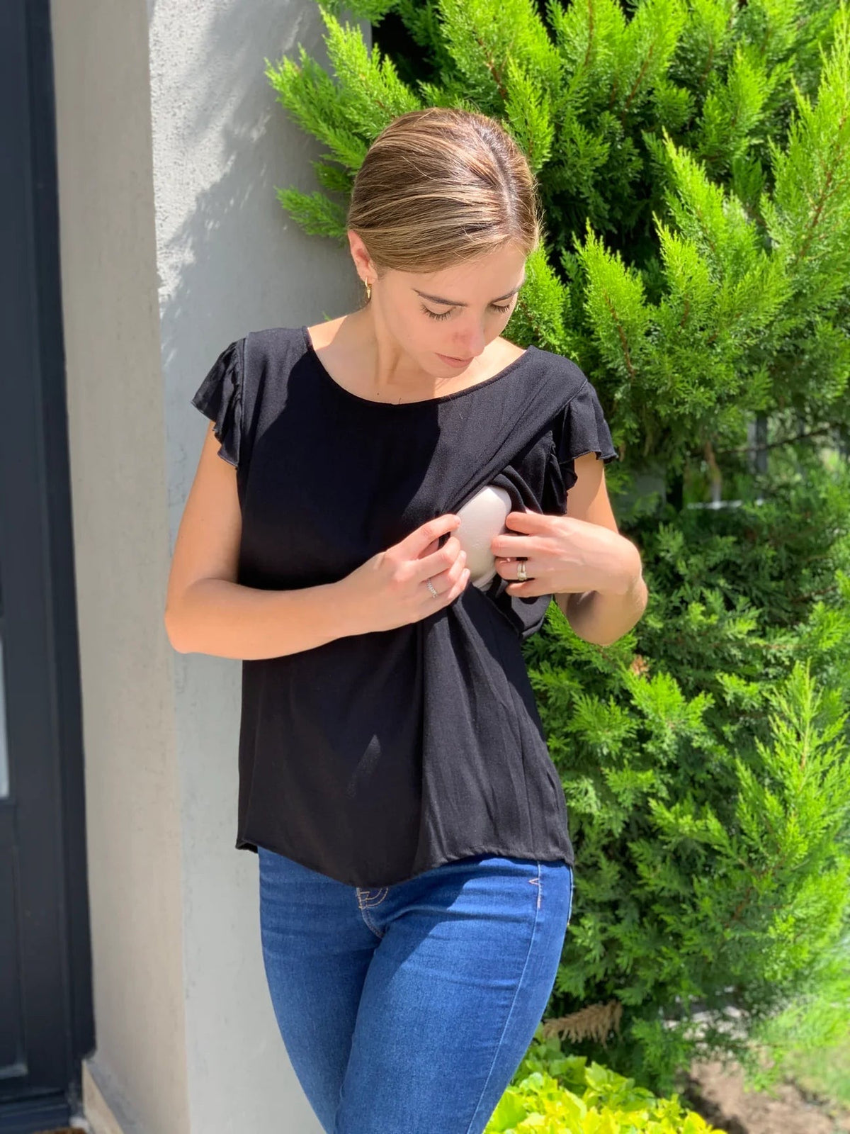 Nursing blouse, Andy black