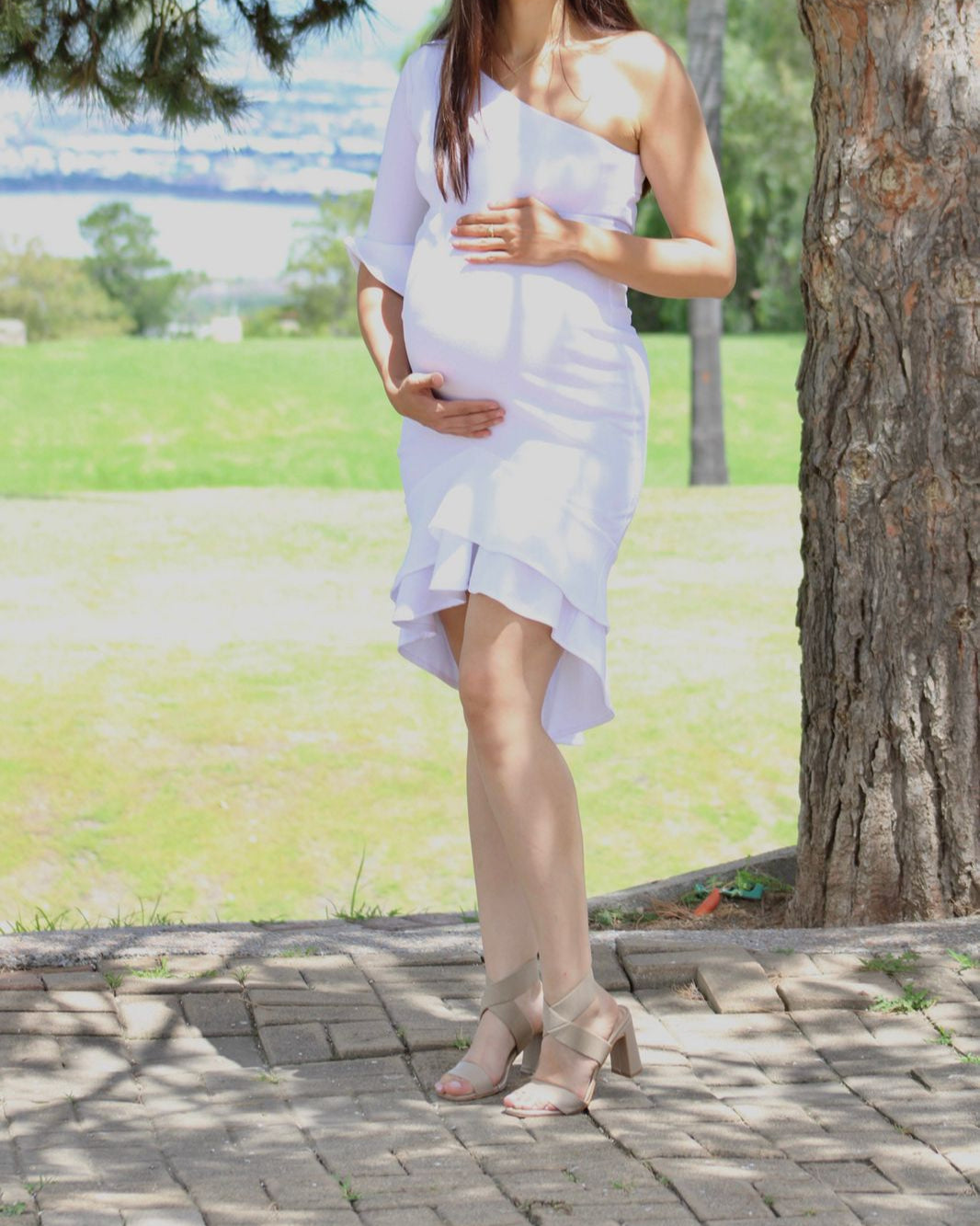 Maternity dress, Antonella white