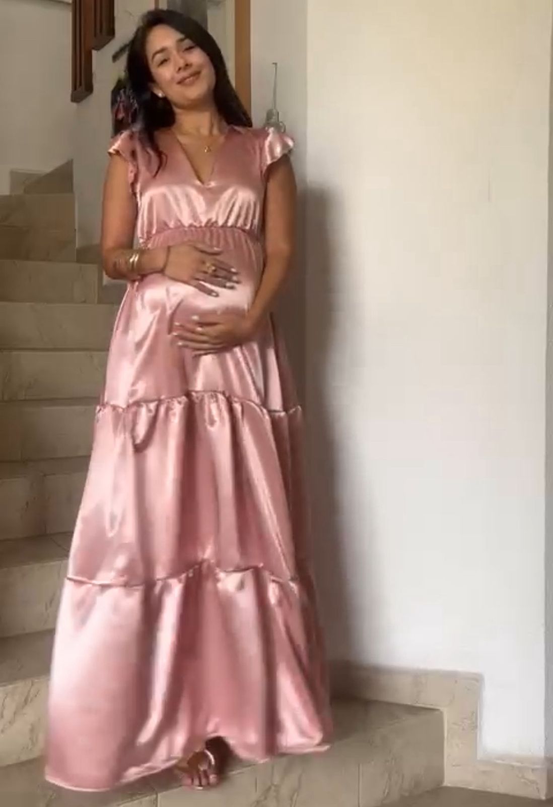 Vestido de maternidad Sofia/Dalia rosa tenerife