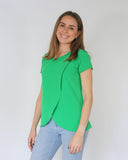 Nursing blouse, Diana green