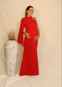 Vestido de maternidad Carola, rojo