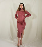 Vestido maternidad Paola, rosa quemado Ponti roma