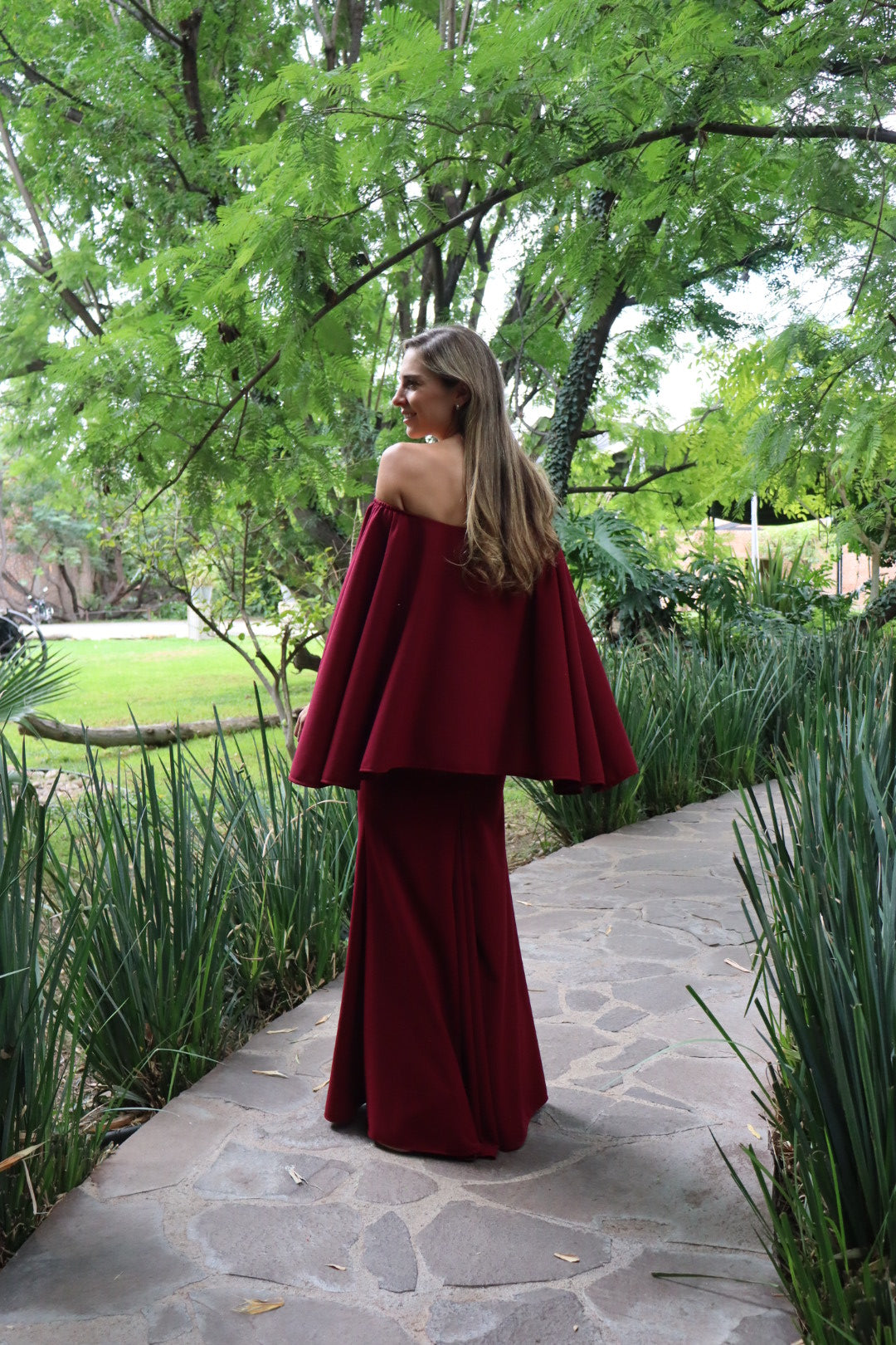 Vestido de maternidad Amparo, vino