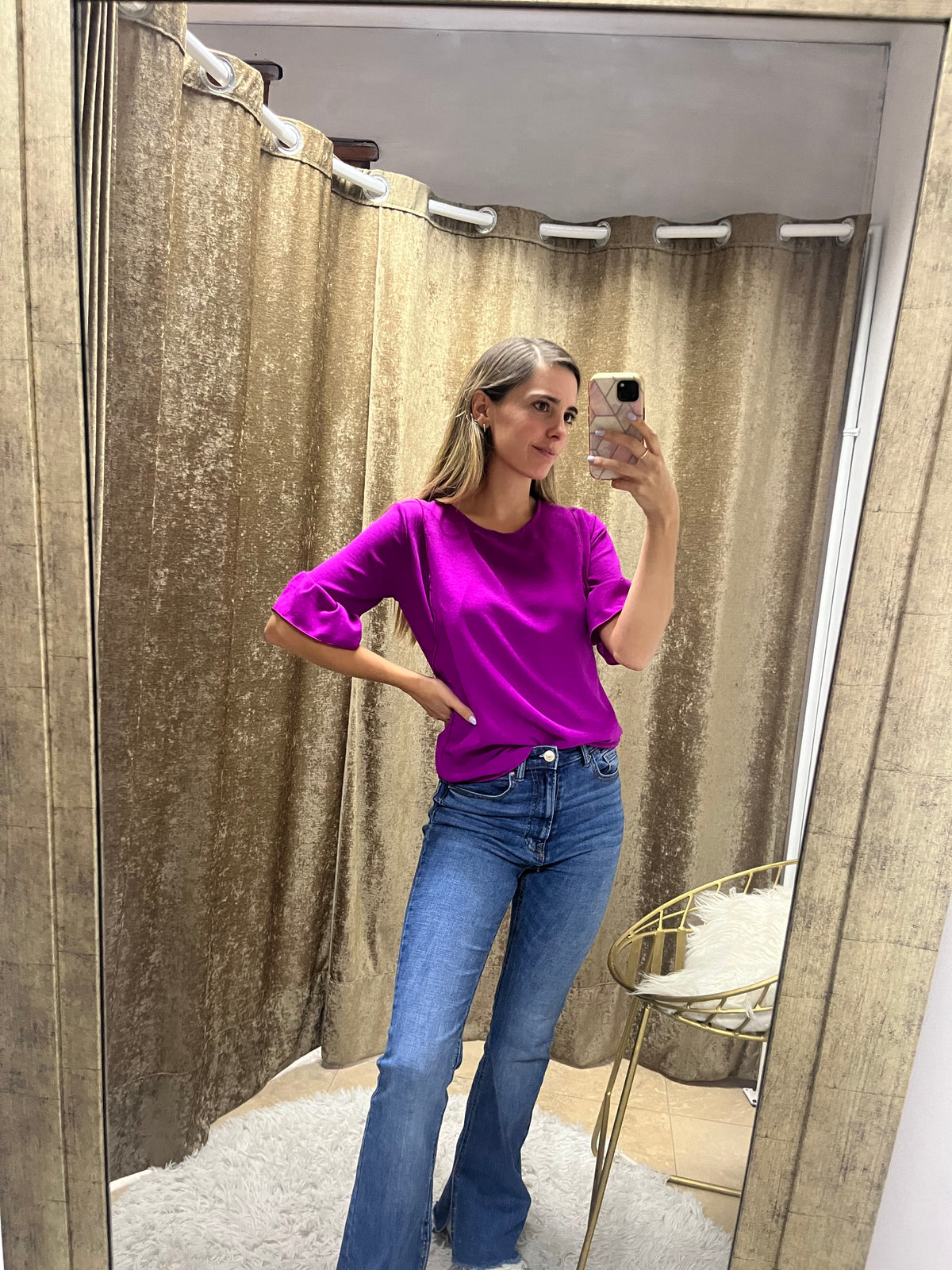 Georgina Nursing Blouse, mulberry