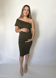 Vestido de maternidad María José verde Ponti Roma