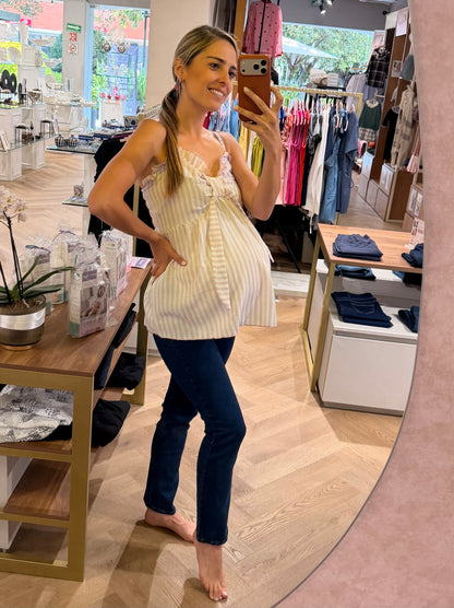 Blusa de maternidad, moño unitalla (varios colores)