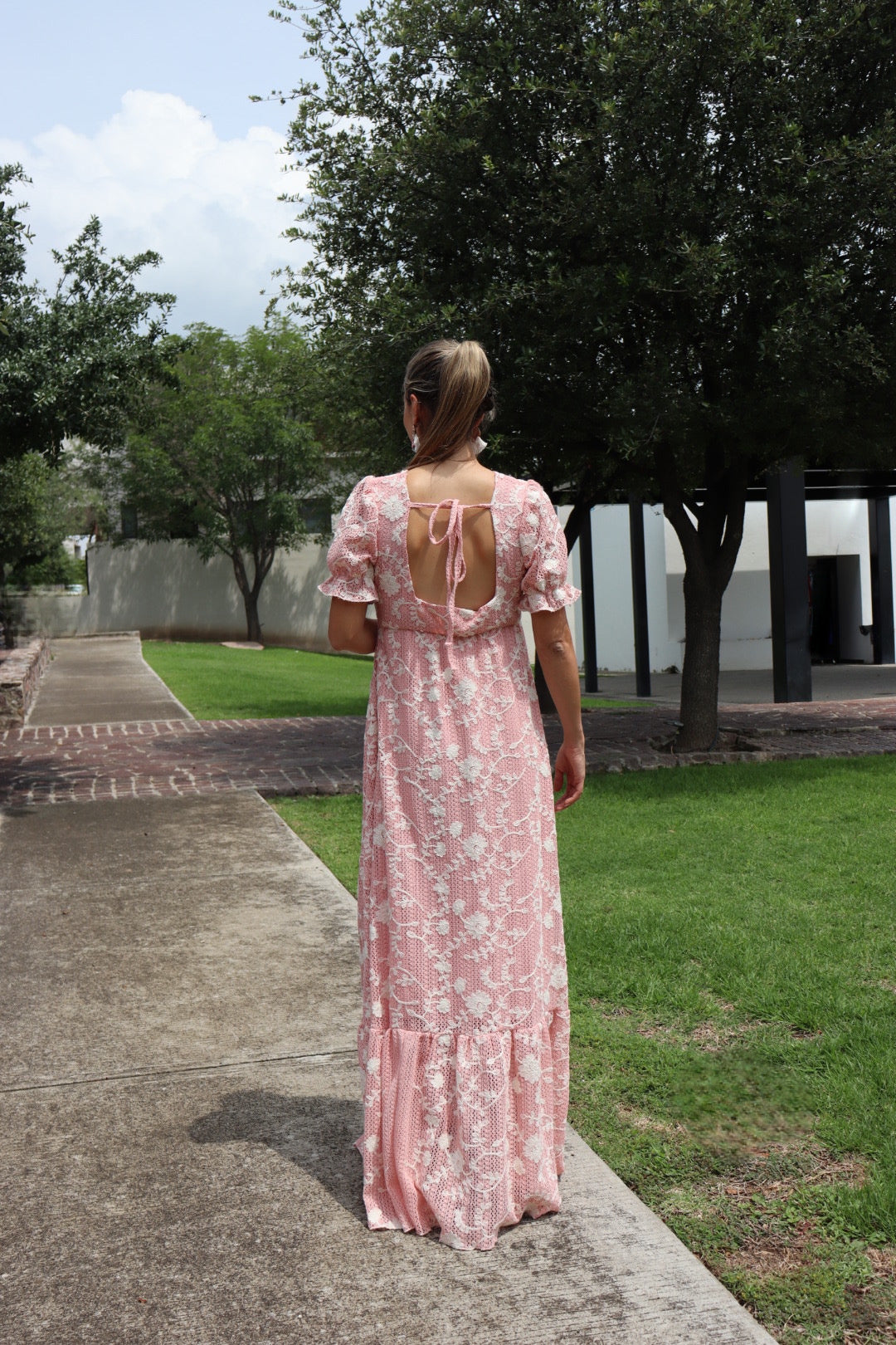 Vestido de maternidad Nelly rosa encaje