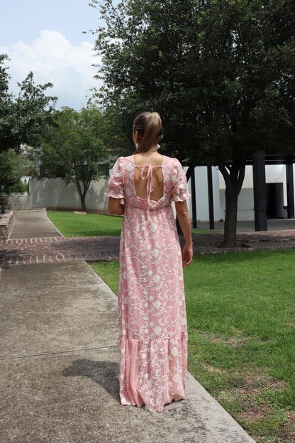 Vestido de maternidad Nelly rosa encaje