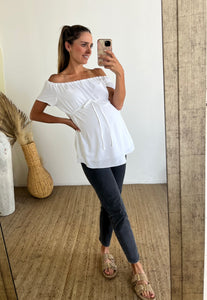 Blusa de maternidad, Emma blanca