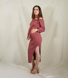 Vestido maternidad Paola, rosa quemado Ponti roma