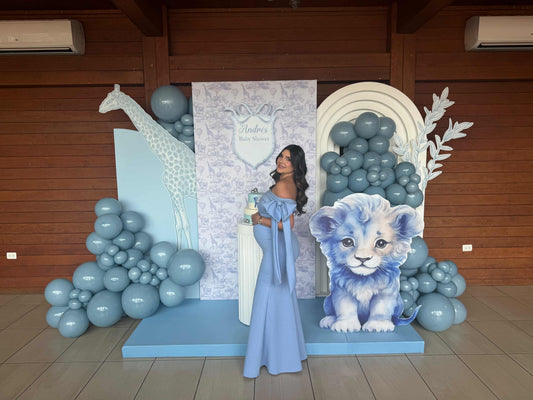 Vestido de maternidad Roberta, azul cielo Ponti Roma