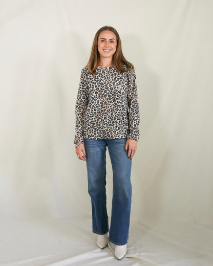Nursing blouse Daniela, leopard