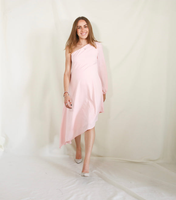 Vestido maternidad Samantha, rosa claro