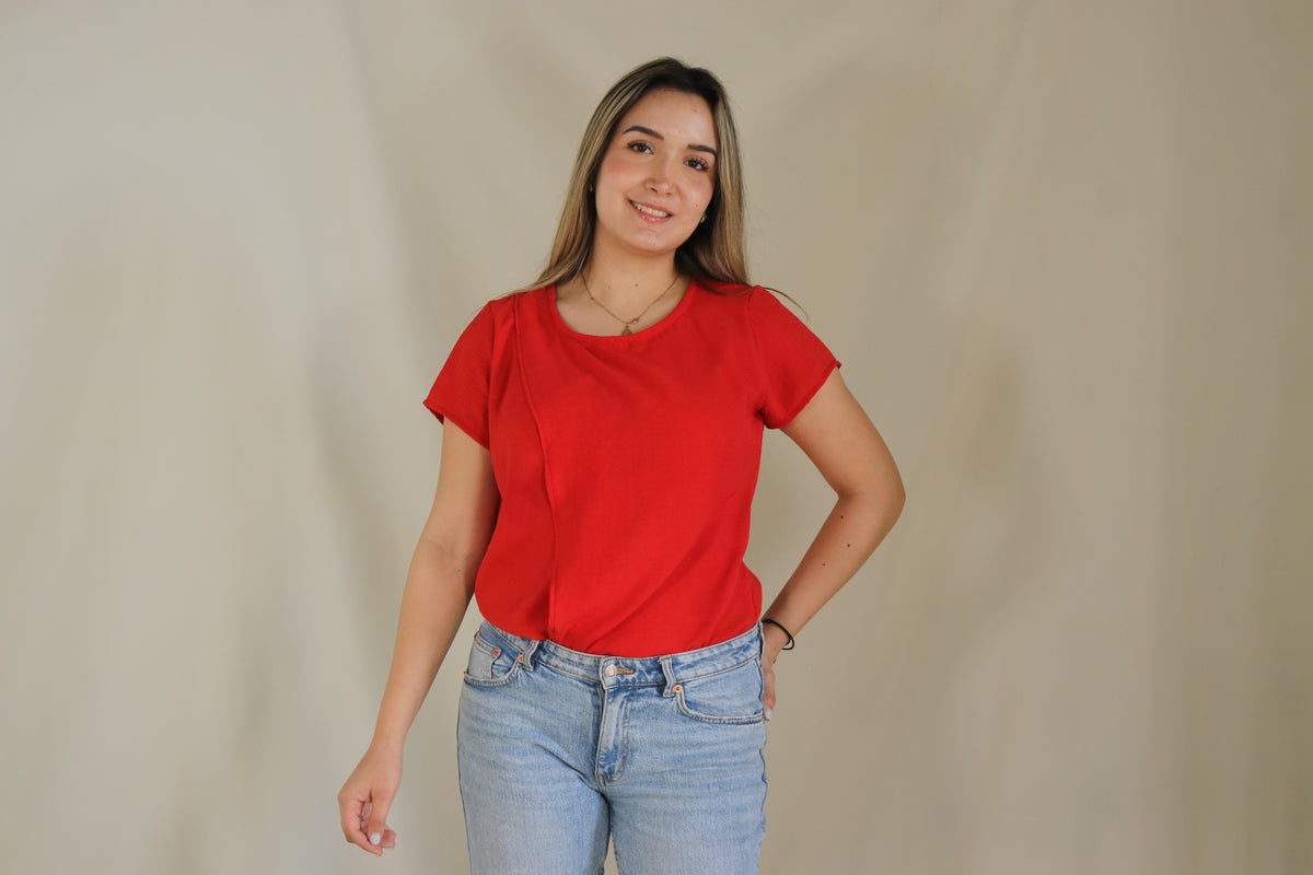 Nursing blouse Diana Red