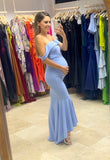 Vestido de maternidad Renata, azul cielo