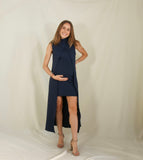 Vestido de maternidad, Elena azul marino