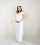 Dayana white maternity dress