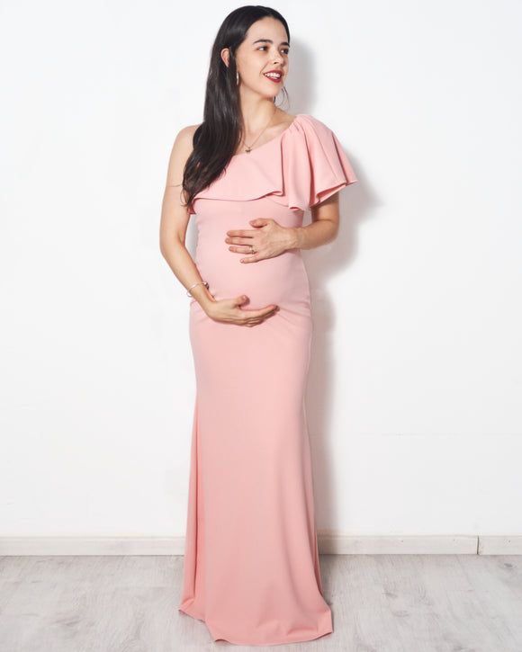 Vestido de maternidad Astrid, Rosa claro