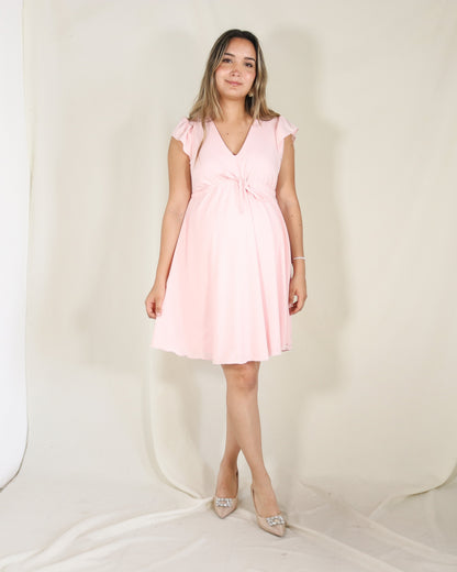 Maternity dress, Sofia mulberry
