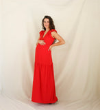 Red Andrea/Dalia maternity dress