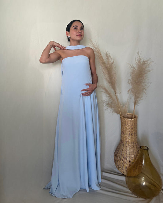 Vestido de Maternidad, Adela azul cielo Madrid