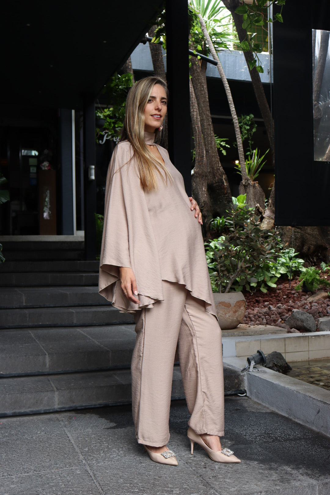 Jumpsuit de maternidad, Valeria beige tulum