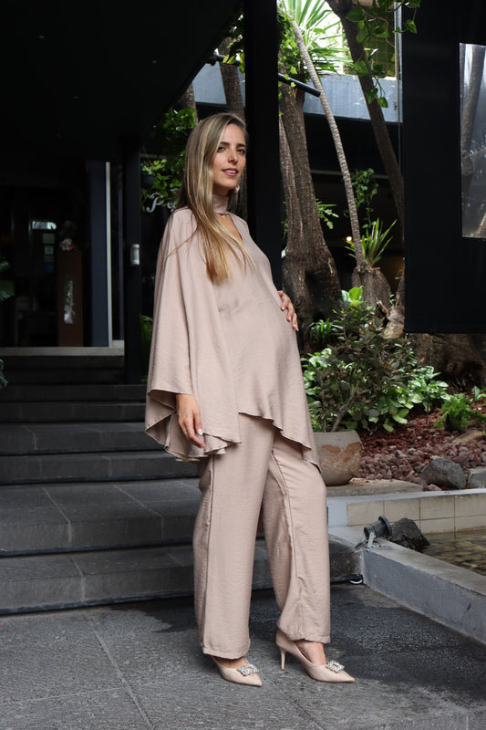 Jumpsuit de maternidad, Valeria beige tulum