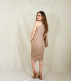 Vestido de maternidad Carola, beige