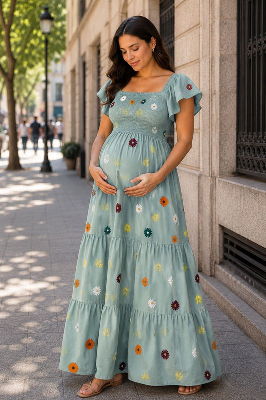 Vestidos coloridos mangas UNITALLA
