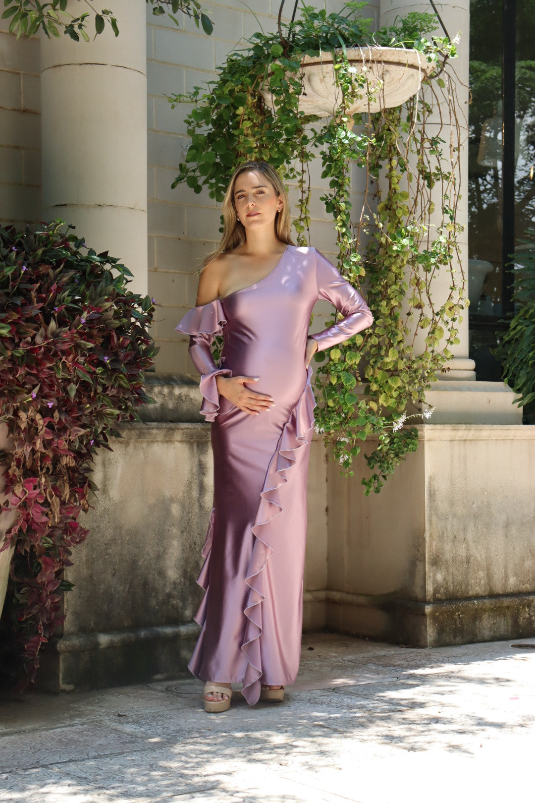 Vestido de maternidad Elsa, lavanda CH