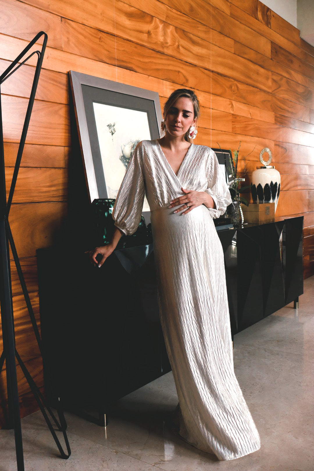 Vestido de maternidad, Nicole dorado G