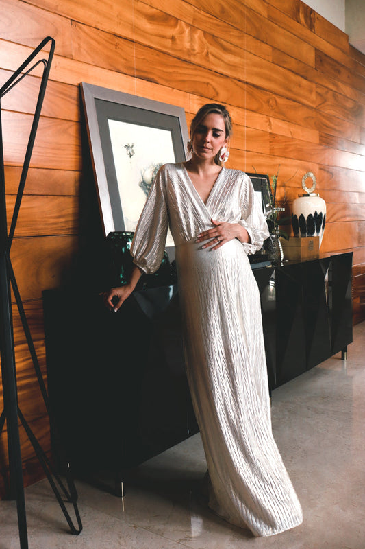 Vestido de maternidad, Nicole dorado G