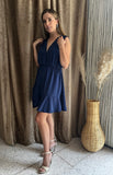 Vestido de lactancia , zara azul marino