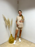 Conjunto de maternidad Mariel, beige CH y XG