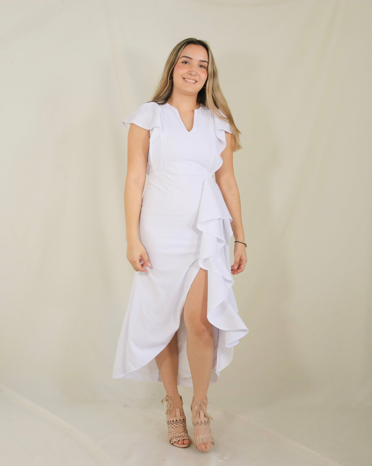Vestido de lactancia, Jessica blanco