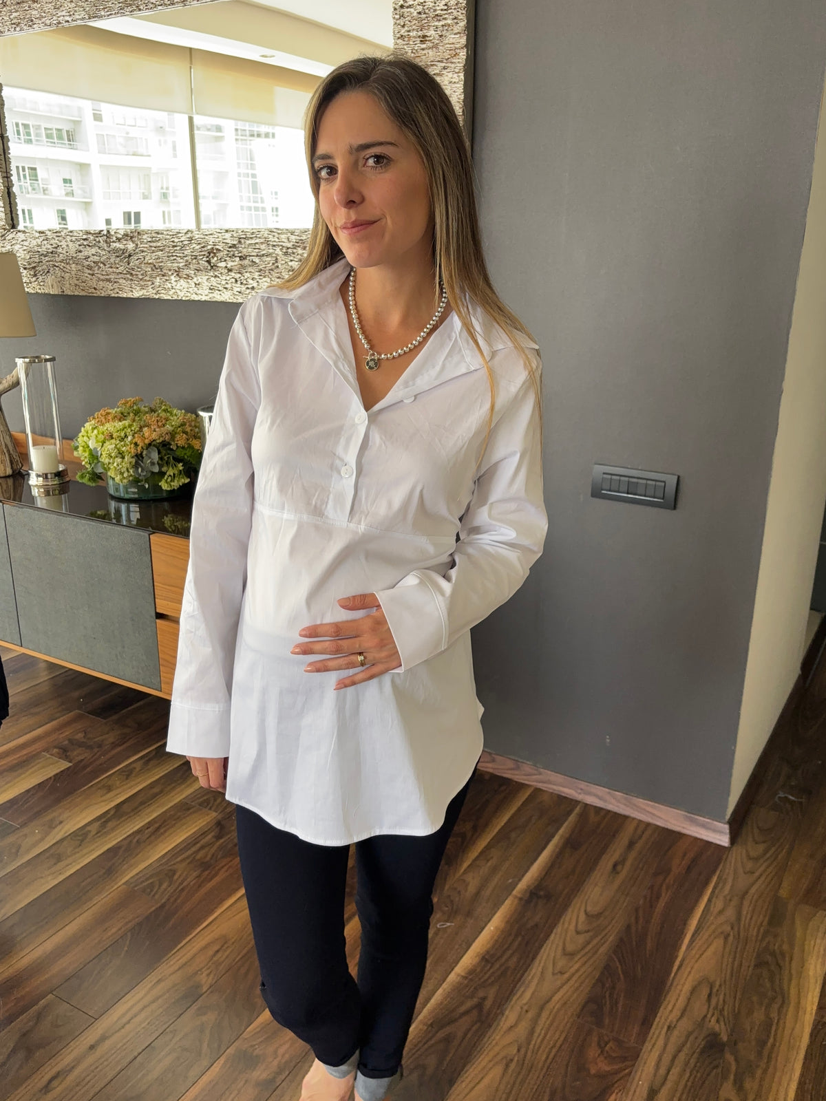 Camisa de maternidad Unitalla