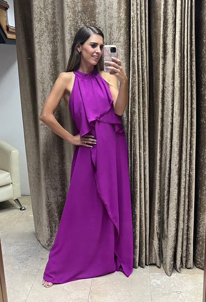 Vestido Ariel de maternidad y lactancia color mulberry CH, M y XG