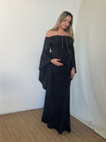 Vestido de maternidad Melissa, negro