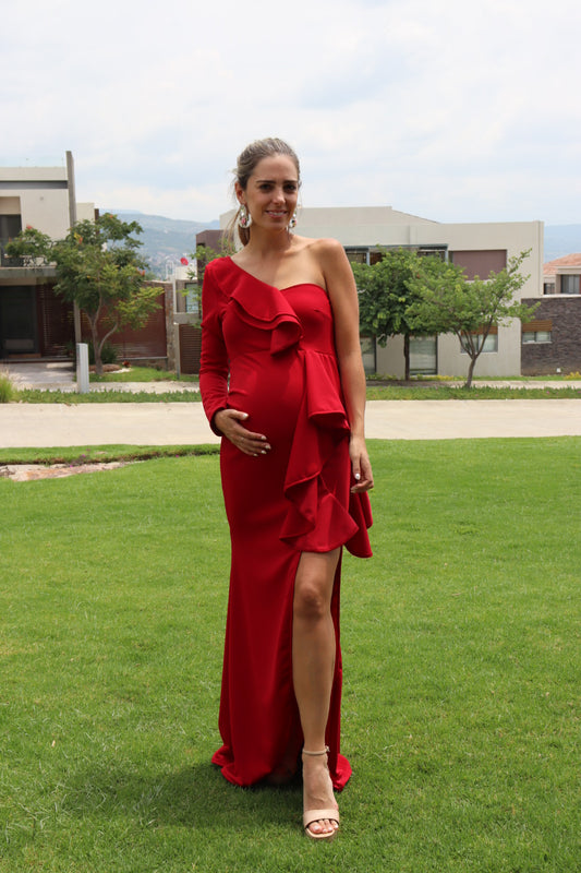 Vestido de maternidad, Britany Rojo quemado