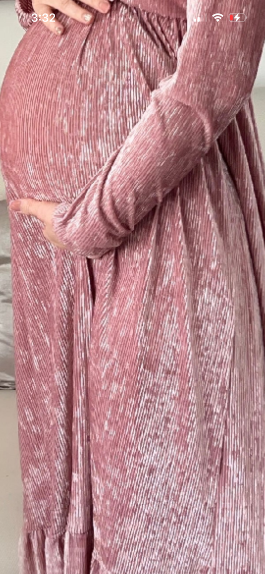 Tela rosa claro terciopelo