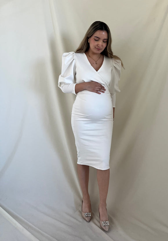 Vestido de maternidad Yuridia ivory Ponti roma