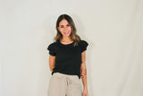 Blusa de lactancia Bere, negra