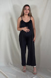 Jumpsuit de maternidad, algodón negro