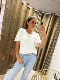 Blusa lactancia Zayra blanca CH a XG