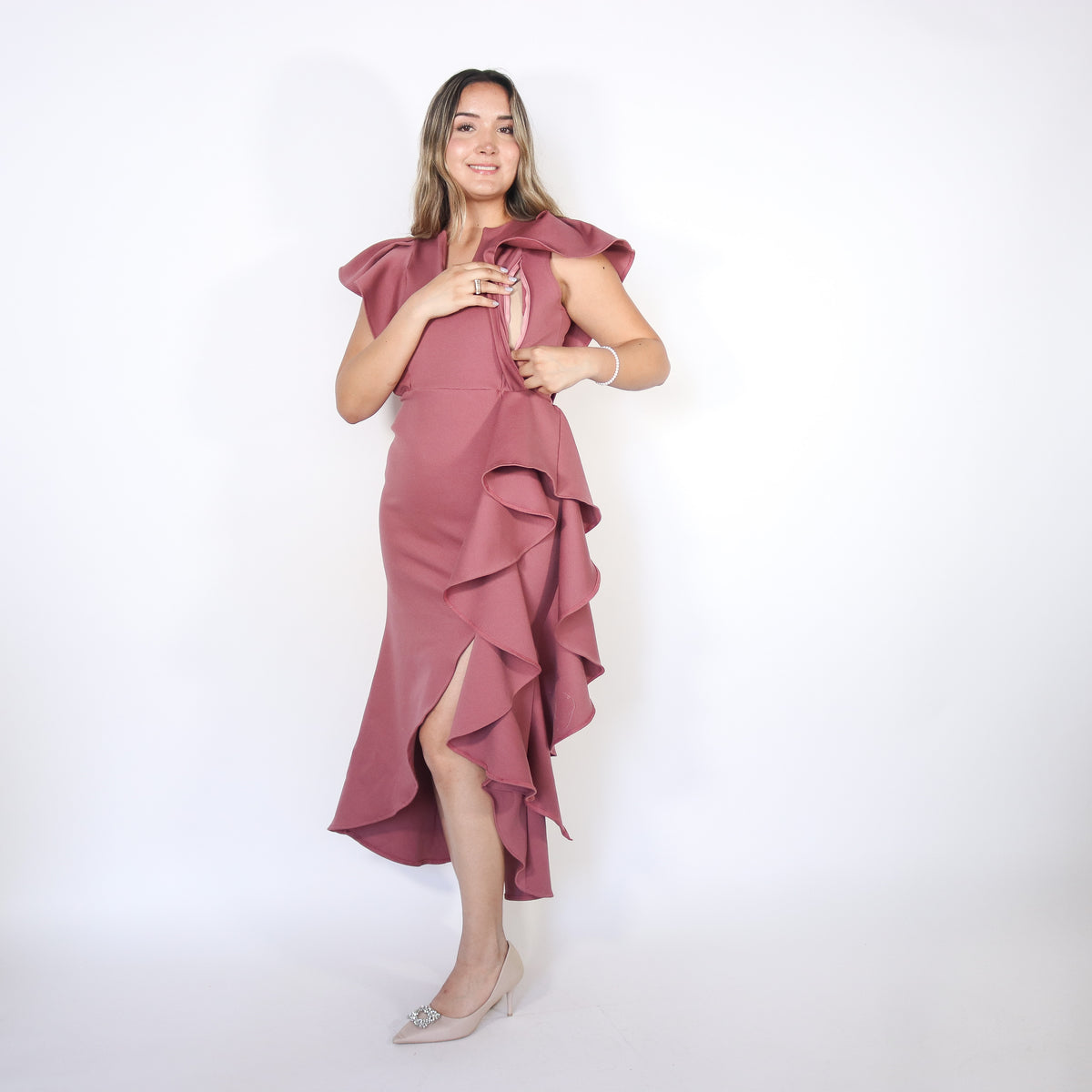 Vestido de lactancia, Jessica rosa quemado