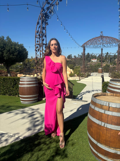 Vestido de maternidad, Britany Rosa Barbie sin manga CH y XG
