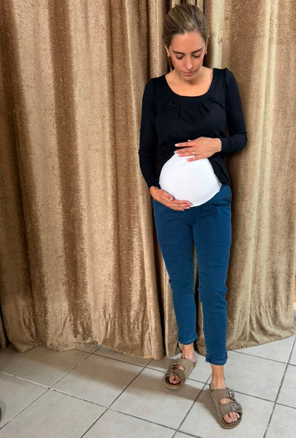 Pantalón de mezclilla strech con bolsas