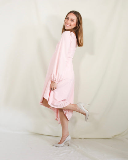 Vestido maternidad Samantha, rosa claro